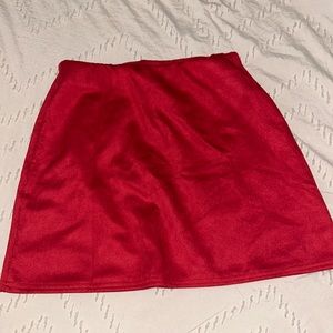 Suede Skirt